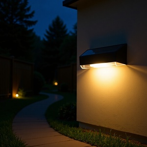 Han Sixin - Lámparas Solares para Cercas, Lámparas LED para Paredes Exteriores, Jardín, Patio, Decorativas - Product Image 1