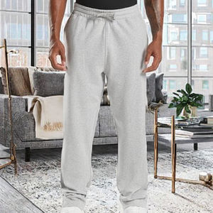 Personalizado de los hombres XL Mid Cotton Jogging Pantalones Casual Acanalado Deportes Pantalones Patrón Elástico Plano Color 100% Peinado Algodón - Product Image 3