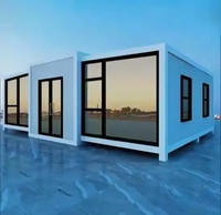Maisons conteneurs extensibles à double/simple aile pour usage en cuisine, pliables, transportables, installation facile, design respirant