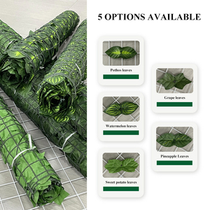 Panel de Pared Verde <span class=keywords><strong>Artificial</strong></span> con Diseño de Hojas Realistas, Material Resistente a los Rayos UV, Fácil Instalación, Tamaño Personalizado para Privacidad en Balcones - Product Image 5