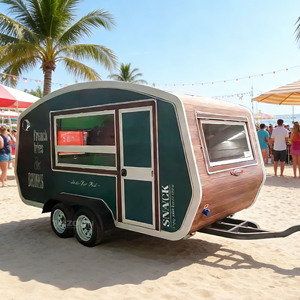 2026 Vintage Food <b>Trailer</b> Mobile Coffee Bar Truck Retro Street Food Cart For Sale - Product Image 1