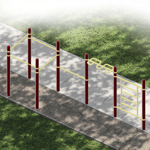 Para EQUIPO DE Fitness al aire libre de acero certificado TUV, <span class=keywords><strong>barras</strong></span> paralelas dobles, patio de recreo, barra de <span class=keywords><strong>Calistenia</strong></span> desigual - Product Image 4