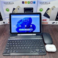 Tablet B50U con Pantalla Táctil de 10.1 Pulgadas y Laminación Completa, MTK 16+512GB, Android 15, 10000 mAh, Compatible con Google Play, 2 SIM con WIFI