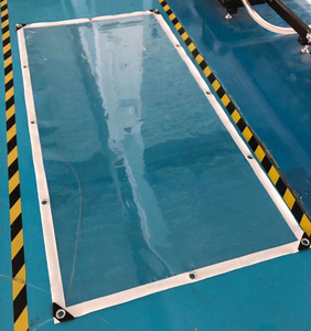 Bâche en PVC transparent imperméable avec oeillets facile à transporter en verre souple pour couverture de plante de serre pour jardin de hangar de fleurs de <span class=keywords><strong>terrasse</strong></span> - Product Image 4