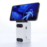 Ensemble clavier et souris à projection laser avec support pour téléphone portable et batterie externe – Utilisation tablette tactile capacitive – Cadeau créatif