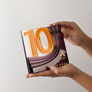 Trofeo de Cristal Liuli Morado Jadevertu con Logotipo Personalizado, Pulido y Duradero para Premios Corporativos de 3er a <span class=keywords><strong>80</strong></span>º <span class=keywords><strong>Aniversario</strong></span> - Product Image 3
