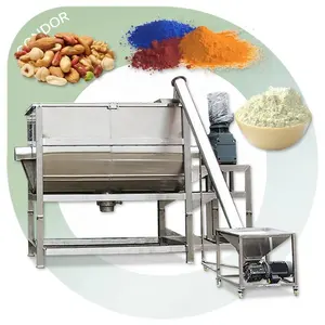 200l pita Horizontal Blender pasta kecil 1 Ton bumbu bubuk Mixer 100l 2000 mesin campuran granit