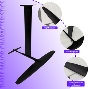 Sistema de Hidroala JFS ART 1201 - Aluminio y Fibra de Carbono, Área de 1291 cm², Envergadura Extra Larga, Incluye Tornillos para Alas Delanteras/Traseras JFS ART 12 - Product Image 3