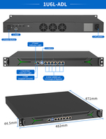 Appareil réseau en rack 2U, Intel Core I3 I5 I7, mini PC industriel, Gigabit LAN Bypass, PCIe X8, SFP 10G pour serveur VPN, pare-feu