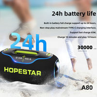 Nouveau Original HOPESTAR A80 350W Grande Puissance Extérieure Étanche Portable Enceinte de Fête Sans Fil Bluetooth Caixa De Som Boombox 3