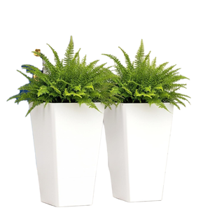 Vase à fleurs en plastique blanc pour la décoration de la maison, style nordique, nouveauté, pot à fleurs pour le salon - Product Image 1