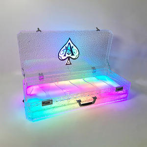 Şarj edilebilir RGB LED gece kulübü taşıma çantası için 5 <span class=keywords><strong>VIP</strong></span> şampanya şişeleri ile 750ml şarap ekran bavul sunum - Product Image 2