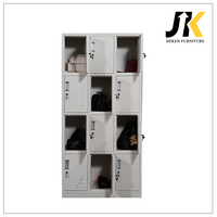 Garde-robe de stockage de vêtements en acier à 12 portes de haute qualité KD zone utilisée indienne pour les meubles de chambre à coucher à la maison