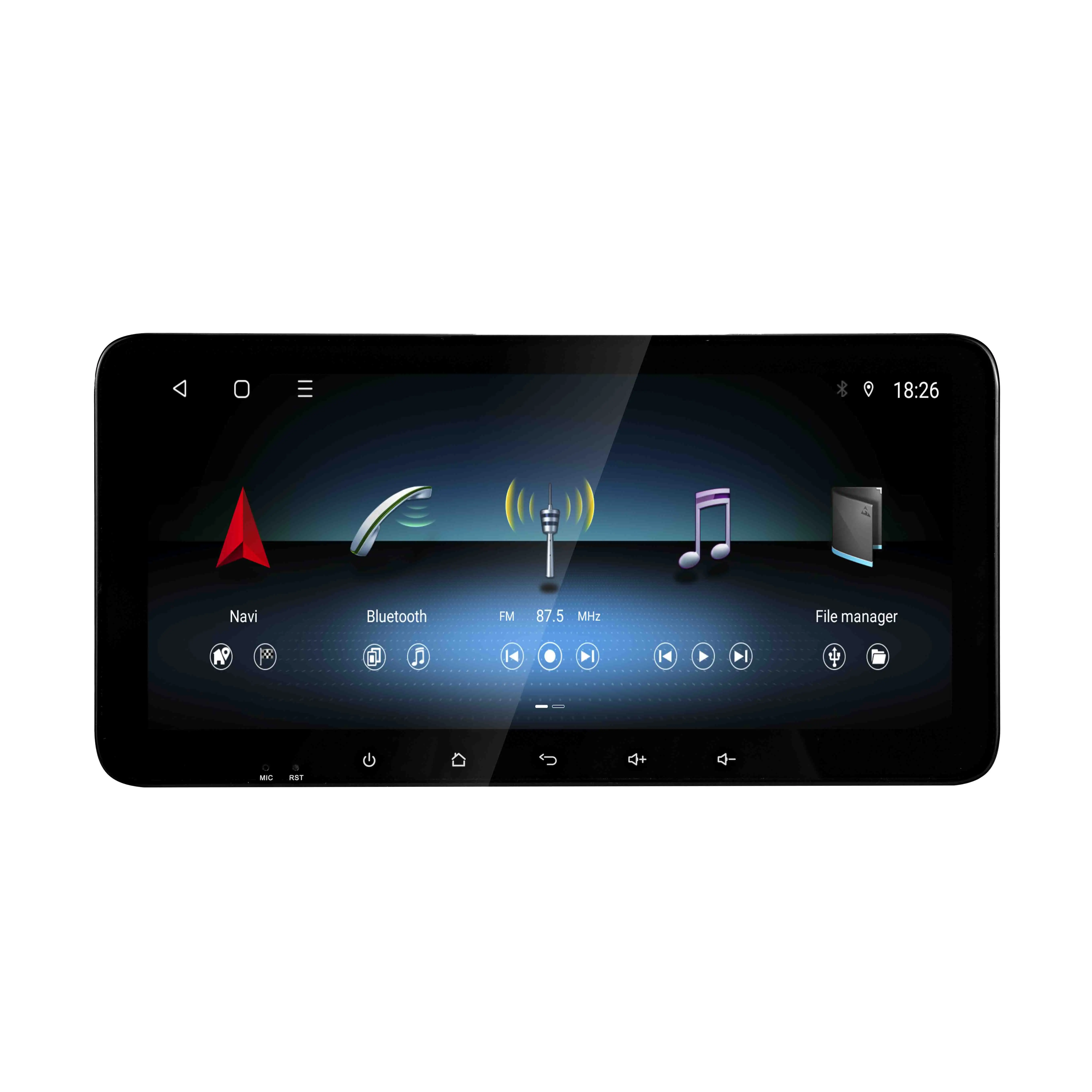 Автомобильный мультимедийный плеер, экран 10,33 дюйма, android, gps-навигация, радио, Dvd, видео