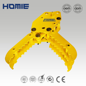 <span class=keywords><strong>Mini</strong></span>-excavatrice équipée d'une griffe hydraulique <span class=keywords><strong>fixe</strong></span> en acier pour la manutention du bois et de la pierre - Product Image 6