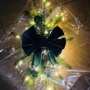 Guirnalda Decorativa Preiluminada <span class=keywords><strong>en</strong></span> Forma de Lágrima <span class=keywords><strong>para</strong></span> Escaleras, Adorno Navideño <span class=keywords><strong>para</strong></span> Puerta Principal, Ventana o Pared, Decoración Navideña <span class=keywords><strong>para</strong></span> el Hogar - Product Image 3