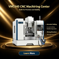 Centre d'usinage vertical VMC640 3 axes 600x360x450mm BT40 8000 tr/min 5,5 kW, machine de fraisage CNC pour moules et pièces métalliques
