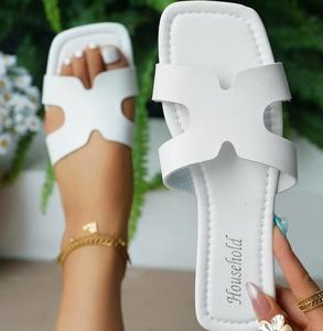 French style outdoor cool <b>slippers</b> for women in the summer of 2025, new one-piece <b>slippers</b> - Product Image 4
