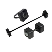 Mancuernas Ajustables Cuadradas de Acero Mejoradas, Juego Multifuncional 3 en 1, Ajuste Rápido, Mango Desmontable y Cómodo, para Gimnasio en Casa