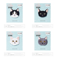 Patchs animaux en chenille, prédécoupés, à thermocoller, motifs hiver mignons (hibou/ours/lapin)