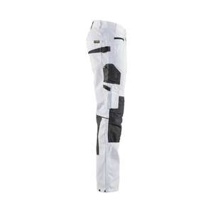 BLAKLADER - 109513301098C56 <b>Painters</b> trousers with stretch <b>White</b>/Dark grey - EAN 7330509658680 WORK TROUSERS CARGO WORK TROUSERS - Product Image 5