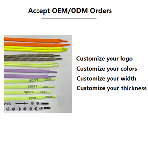 오리지널 익스텐디드 팁 커스텀 로고 플랫 슈 레이스 지속 가능한 폴리에스터 코드 라운드 슈 레이스 가방용 - Product Image 5