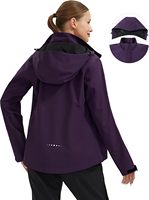 Veste de pluie pour femme Pioneer Camp, veste imperméable à capuche, coupe-vent léger, manteaux de pluie pour la randonnée en plein air, les voyages