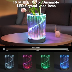 Lámpara de Mesa de Cristal LED USB con Control por Aplicación Inteligente, 16 Millones de Colores y 300 Modos de Escena Dinámica, Lámpara de Cristal 3D, Lámpara de Noche - Product Image 3