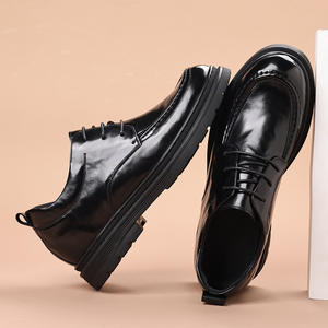 Chaussures à lacets en cuir véritable pour homme, style classique rétro, légères, respirantes, antidérapantes, adaptées aux tenues de cérémonie et professionnelles - Product Image 5