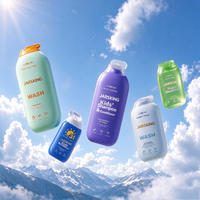 Flacon souple en HDPE de 100 ml, 200 ml, 400 ml pour shampoing et après-shampoing pour bébé avec bouchon à clapet en PP