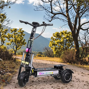 Scooter électrique 13 pouces 60V 6000W double entraînement à grande vitesse génération pliable avec moteur sans balais US. Spot d'entrepôt - Product Image 1
