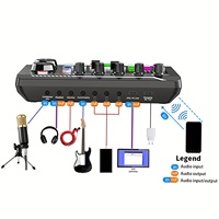 Microphone à condensateur professionnel F998 jeu de cartes son casque filaire en plastique ABS/Audio 2 M micro organismes autochtones