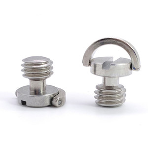 Placa de liberación rápida con anillo en D y tornillo de cámara de 1/4 OEM personalizado, adaptador plegable de acero inoxidable para trípode con tornillo de mariposa - Product Image 2