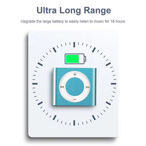 REPRODUCTOR MP3 METÁLICO PORTÁTIL, DISEÑO COMPACTO DE ALUMINIO PARA ACTIVIDADES INFANTILES Y USO PROFESIONAL CON RANURA PARA TARJETA DE MEMORIA - Product Image 4