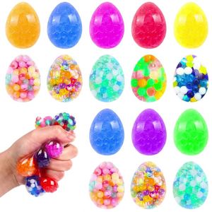 TPR Easter Venting Water - Bead Eggs, Squeeze - and - Play Soft Gel Adult Squeezing Balls, Grape - Style Decompression Toys - Product Image 2