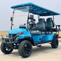 Véhicule utilitaire en gros à prix abordable, voiturette de golf personnalisée 6 places, buggy de golf tout-terrain, voiturette de club de golf en promotion