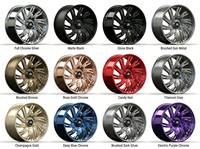 Jantes monobloc monoblocées en alliage d'aluminium forgé 16-24 pouces chromées multi-rayons à déport profond avec lèvre rivetée, luxe, pour rétrofit, 25 mm, neuves