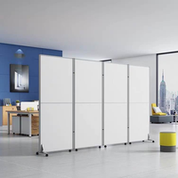 Cloison de séparation de bureau, cloison de séparation de pièce mobile, cloison de séparation en aluminium sur roulettes