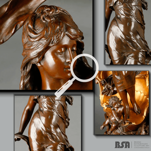 ギリシャのブロンズガール彫刻カスタム像ガーデン彫刻ガールブロンズ像ガール等身大公園装飾用彫刻 - Product Image 2