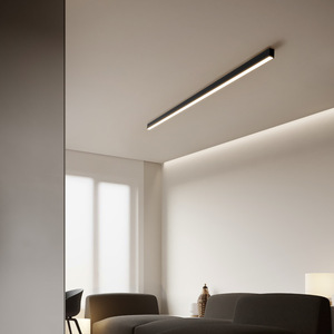 Plafonnier LED minimaliste salon chambre moderne monté en surface bande plafonnier LED linéaire - Product Image 3