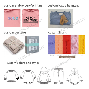 Logotipo personalizado de 20pcs Sólido Verão Manga Curta Macio Do Bebê 2pcs Pijamas Set Roupas De Bebê De Bambu Set - Product Image 4