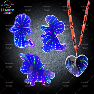 Hình dạng tùy chỉnh biểu tượng món quà sinh nhật LED nhấp nháy ánh sáng lên dây chuyền phát sáng trong đêm cho tiệc cưới buổi hòa nhạc thanh - Product Image 2