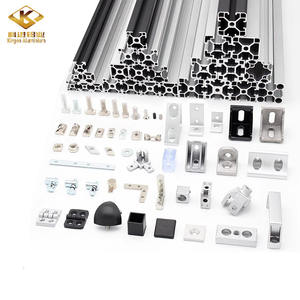 Braket Ekstrusi <span class=keywords><strong>Aluminium</strong></span> Kustom, Braket Penyambung Sudut <span class=keywords><strong>Aluminium</strong></span> untuk Profil <span class=keywords><strong>Aluminium</strong></span> 2020/3030/440/4545 AMG01-206-50-14 - Product Image 5