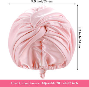 Articles ménagers femmes Stretch velours torsion Turbans dames sommeil chapeau noeud bandeau bonnet bonnet - Product Image 2