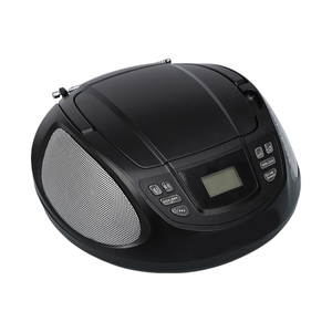 Lecteur CD portable de bureau avec batterie, haut-parleur Bluetooth, radio FM, télécommande et boutons intuitifs – Vente directe usine - Product Image 3