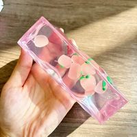 Kawaii transparant fruit-ijsblokje squishy speelgoed voor stressverlichting Fidget Unisex Leeftijd 8+