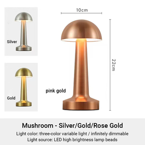 USB Có Thể Sạc Lại Điều Khiển Cảm Ứng Thay Đổi Độ Sáng Thân Thiện Với Môi LED Bảng Đèn Hiện Đại Phong Cách Kim Loại Bóng Râm Không Dây Nhà Hàng Thanh Bầu Không Khí - Product Image 5