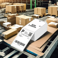 500 étiquettes/lot, étiquettes d'expédition thermiques 4x6, autocollants pour imprimante thermique, étiquettes logistiques, étiquettes d'expédition pour entrepôt