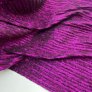 Tela Plisada Fucsia al por Mayor, Tela Arrugada con Estampado en Caliente para Faldas Plisadas <span class=keywords><strong>de</strong></span> Mujer, Textil para el Hogar - Product Image 2
