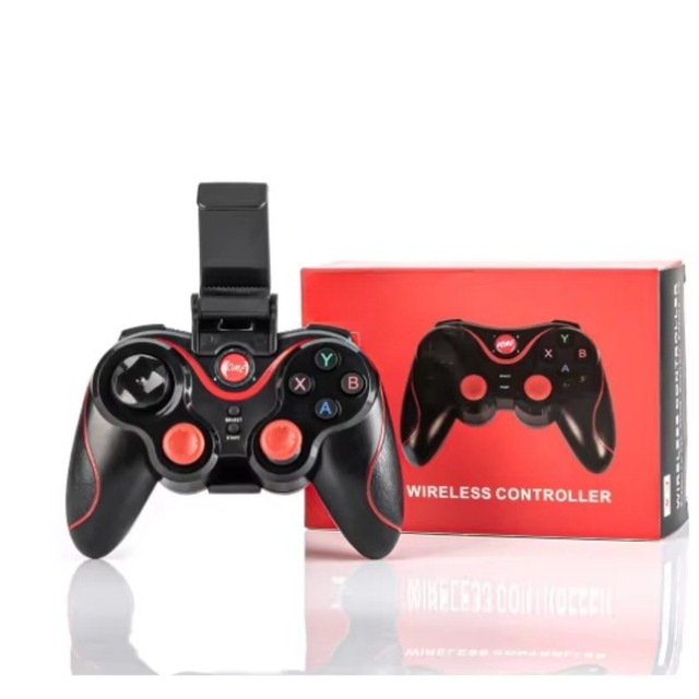 Wireless Bluetooth Gamepad Joystick Controller with Mobile Phone Holder Wireless Gamepad Game Controller